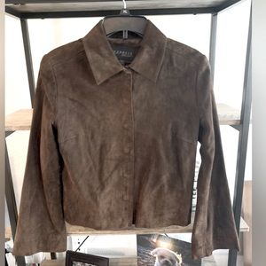 Express Brown Suede Jacked 7/8